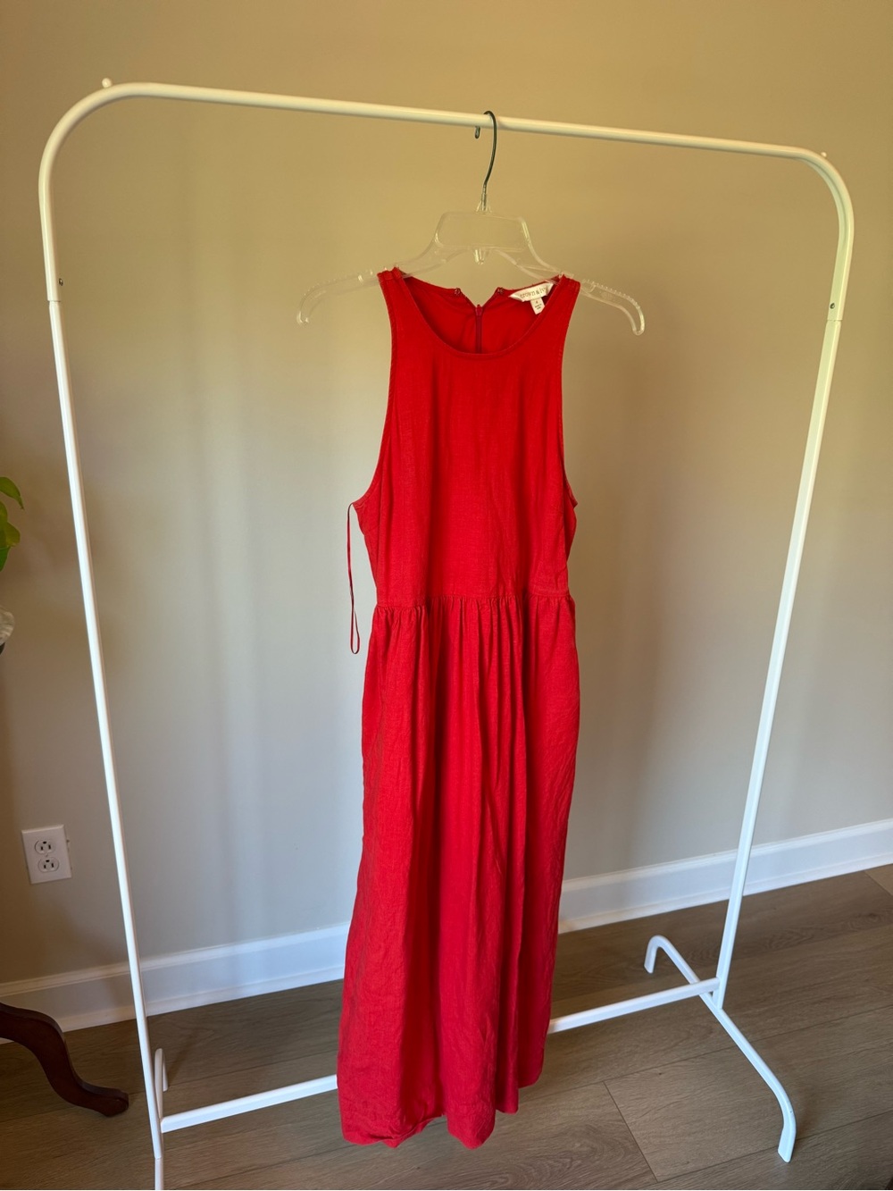 crown & ivy Red Sleeveless Maxi Dress